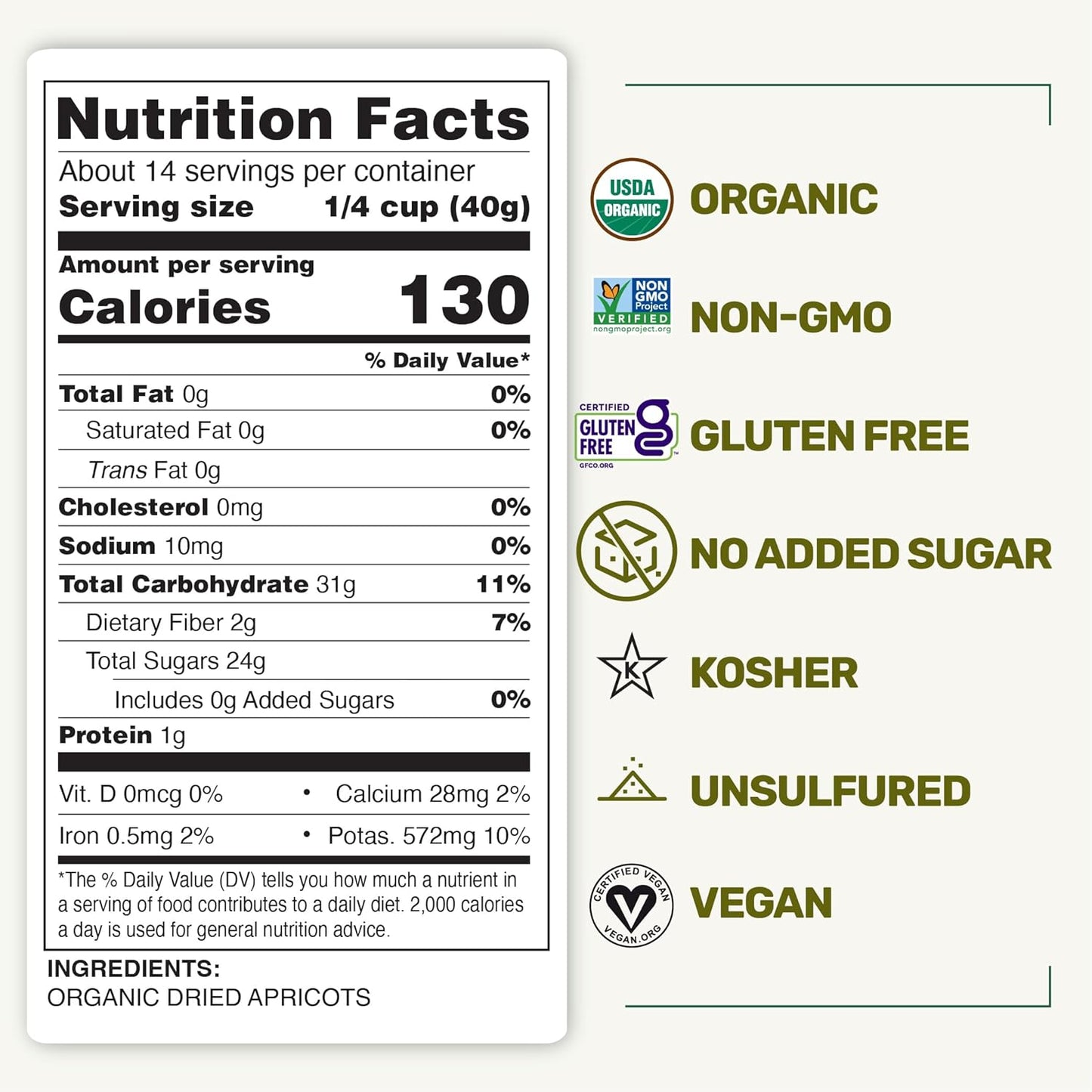 Happy Village Organic Turkish Sun-Dried Apricots 20 OZ