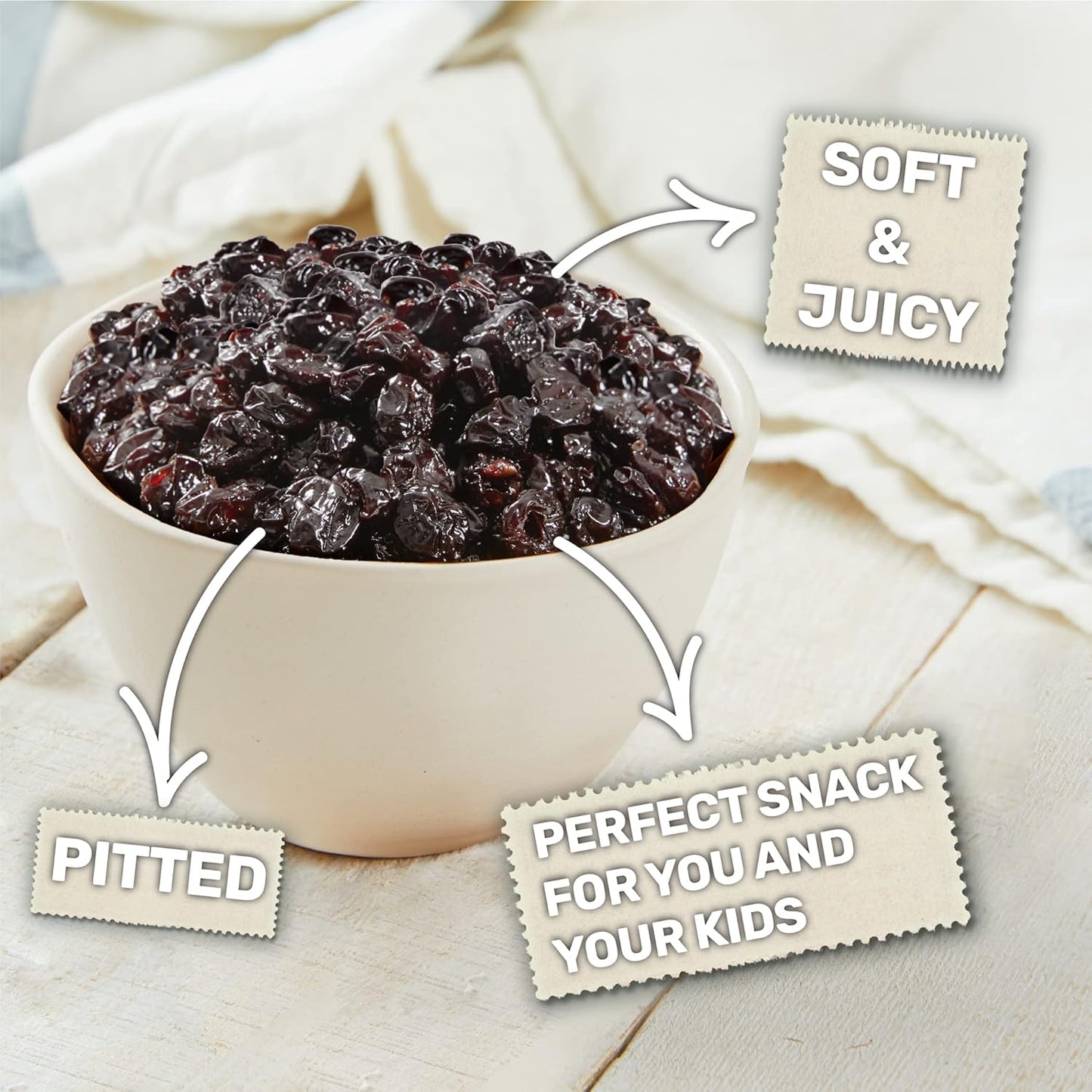Happy Village Organic Whole Dried Tart Cherries 10 OZ