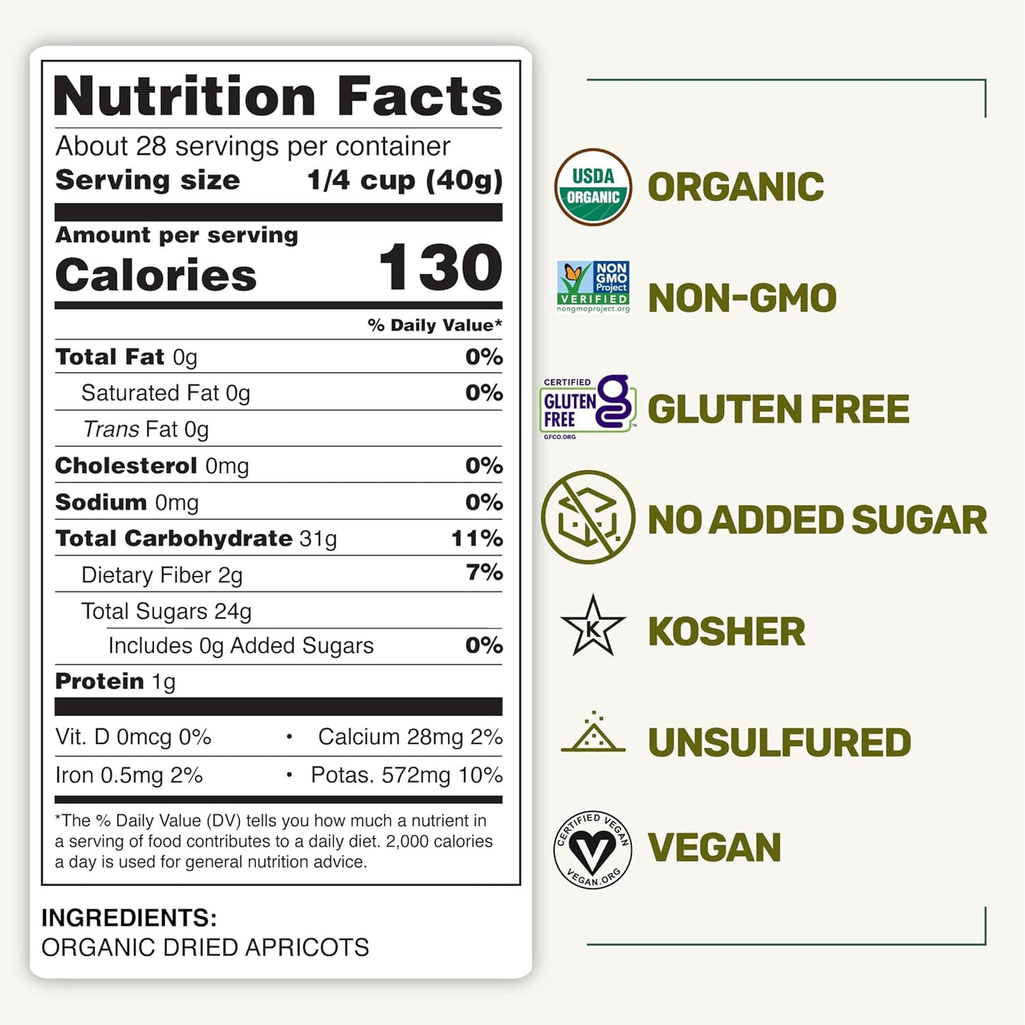 Happy Village Organic Turkish Dried Apricots 40 OZ