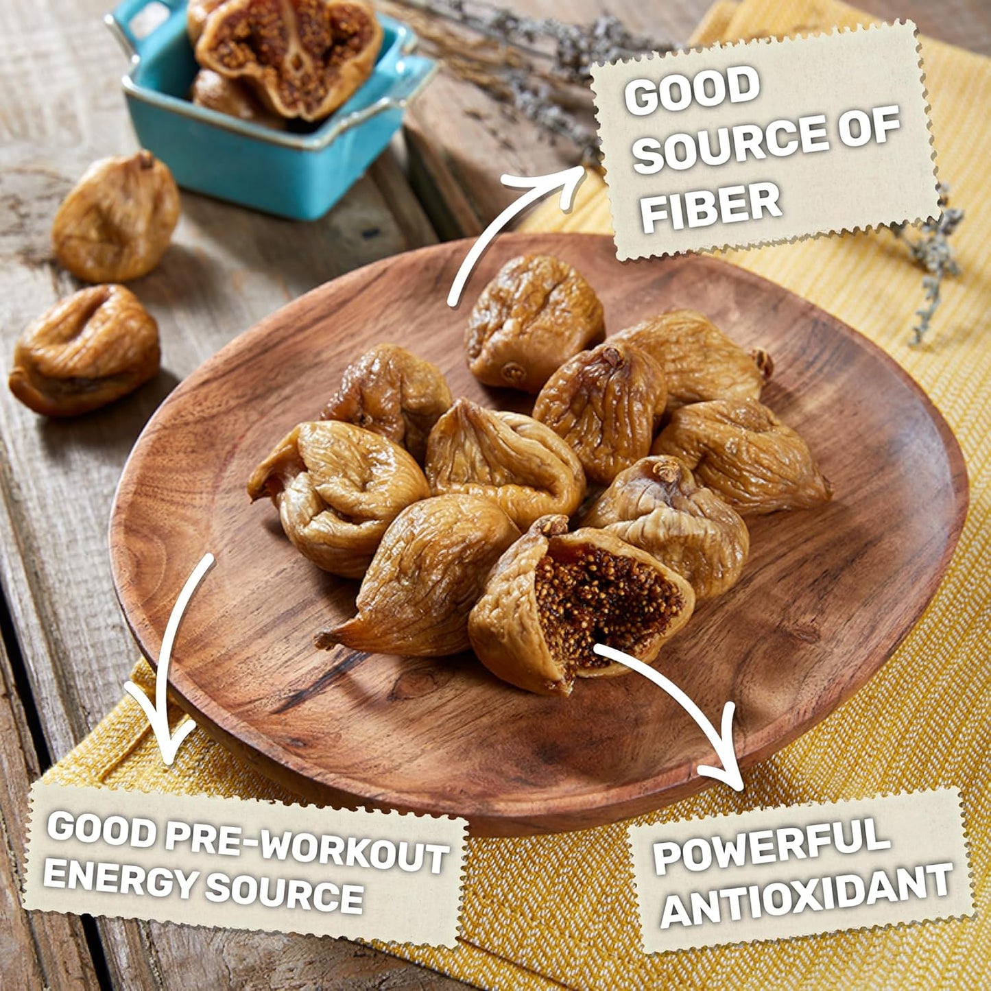 Happy Village Organic Sun-Dried Turkish Figs 20 OZ