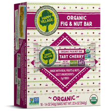 Happy Village Organic Fruit & Nut Bar, TART CHERRY Bar  (16 bars, 1.4 OZ each)
