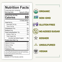 Happy Village Organic Soft Dried Prunes (Plums) On the Go 3 Bags