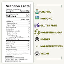 Happy Village Organic Soft Dried Strawberries On the Go 3 Bags