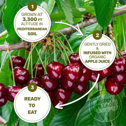 Happy Village Organic Whole Dried Tart Cherries 10 OZ