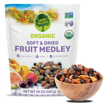 (3 Packs of 6 OZ) - Kosher, Non-GMO, No Refined Sugar, Vegan, Unsulfured Dried Fruit Medley, organic fig,organic apricot, dried  fruit, dried medley, dried apricot