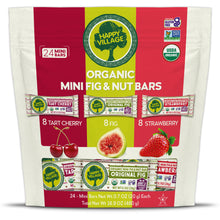 happy vilage bar, Organic Healthy Snack Bars, happy village organic bars, happy village fig and nut bars, fruit bars, happy village fruit barsGluten Free, No Refined Sugar, Kosher, Non-GMO, Vegan, Good Source of Fiber, Organic Healthy Snack Bars - 4 bars of Each Flavor